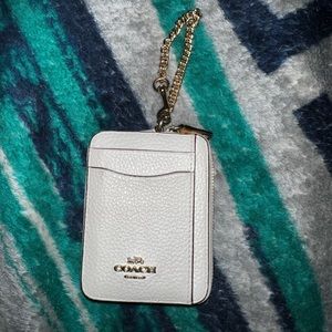 Coach zip ID card case